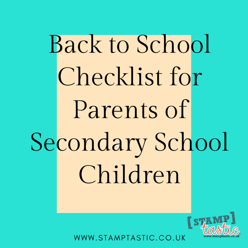 Back to School Checklist for Parents of Secondary School Children