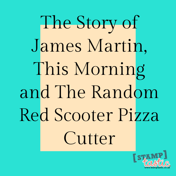 The Story of James Martin, This Morning and The Random Red Scooter Pizza Cutter