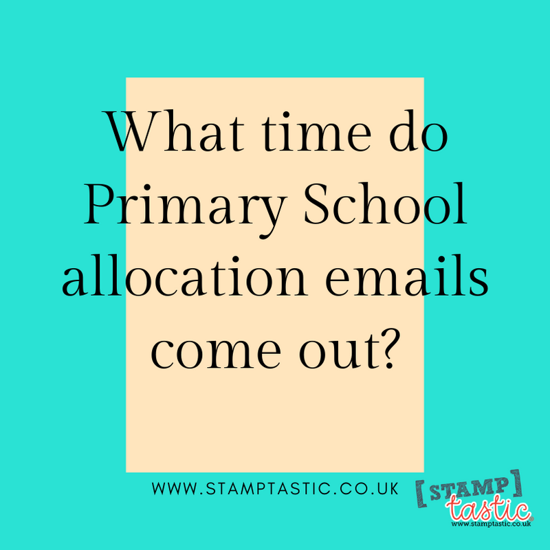 What time do Primary School allocation emails come out?