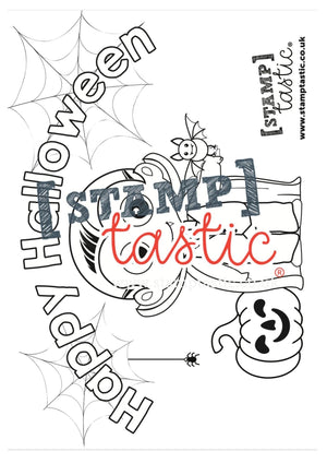 FREE Halloween Colouring In Poster - Dracula - stamptastic-uk