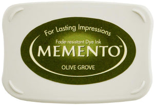 Memento Olive Grove Inkpad - stamptastic-uk
