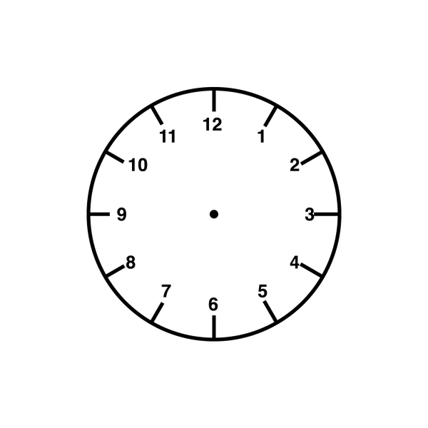 Clock face stamp