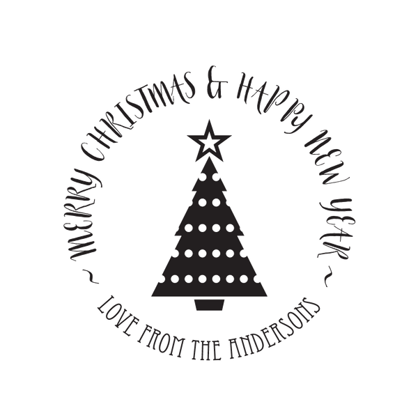 Personalised Christmas Tree Stamp