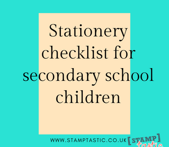 Stationery checklist for secondary school children