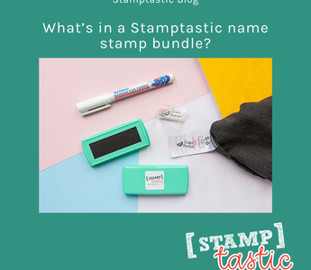 What's in a Stamptastic name stamp bundle?
