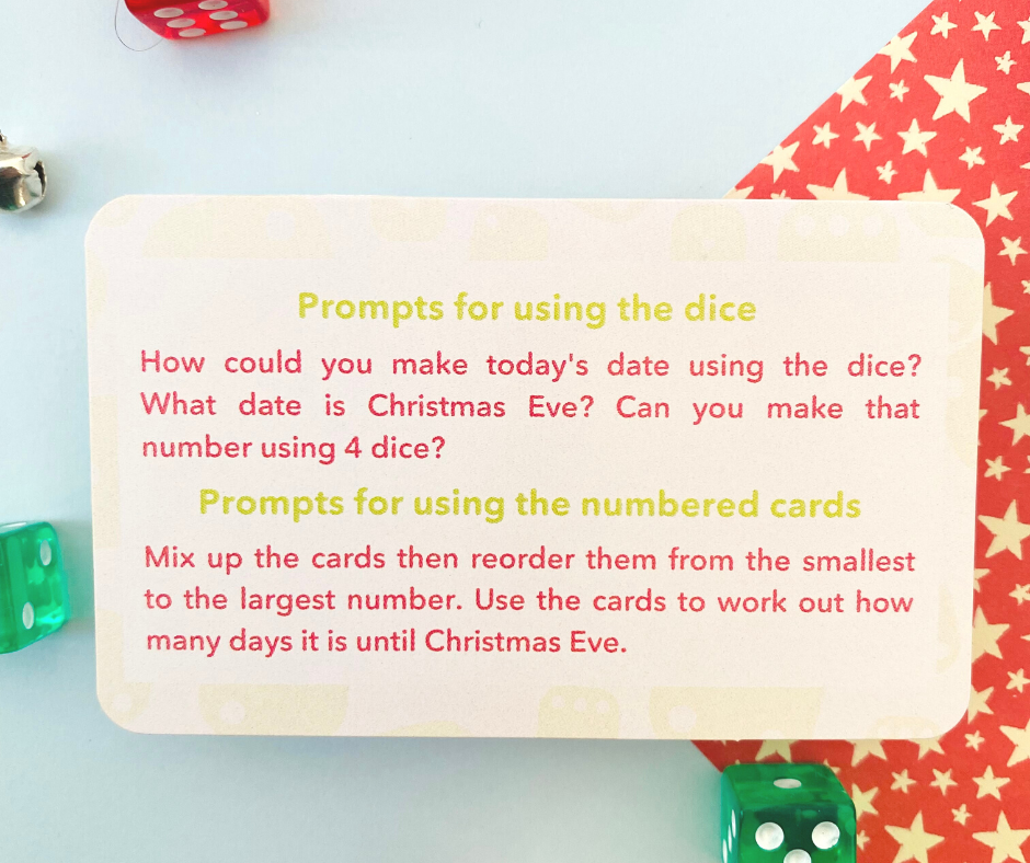 Christmas Advent Calendar Cards - Fun educational toy aged 3-9