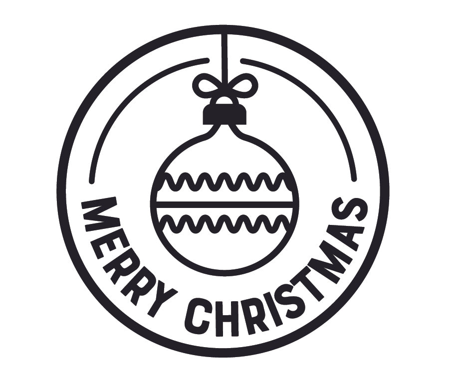 Merry Christmas Bauble Stamp