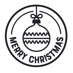 Merry Christmas Bauble Stamp