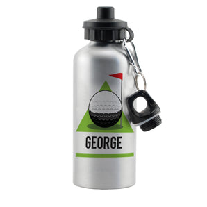 Golf Green Silver Drinks Bottle