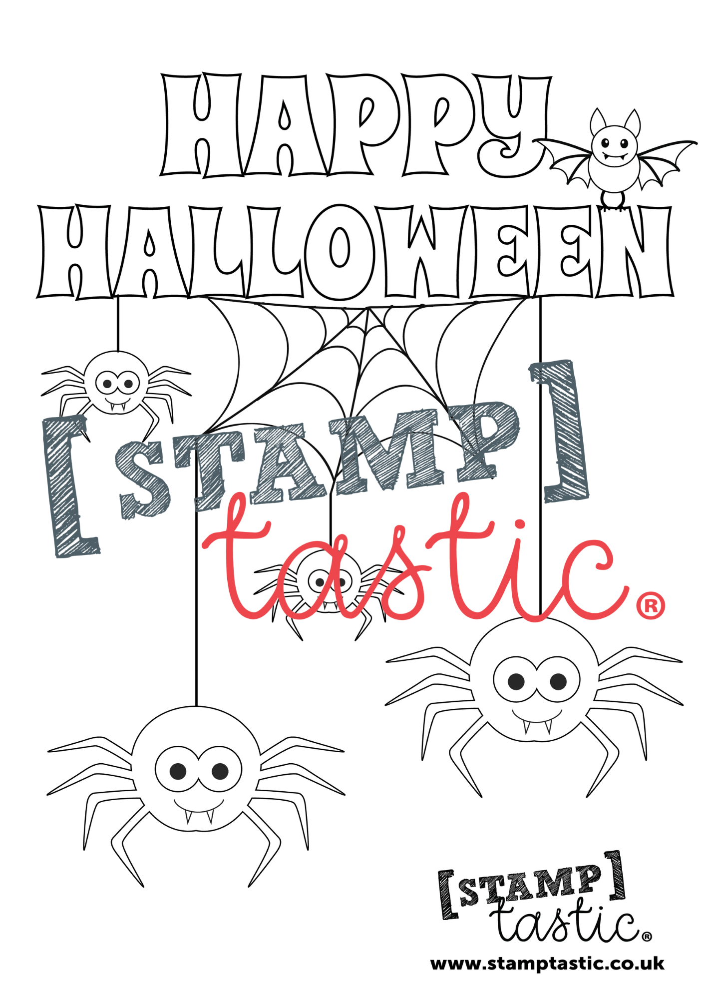 FREE Halloween Colouring In Poster - Spider