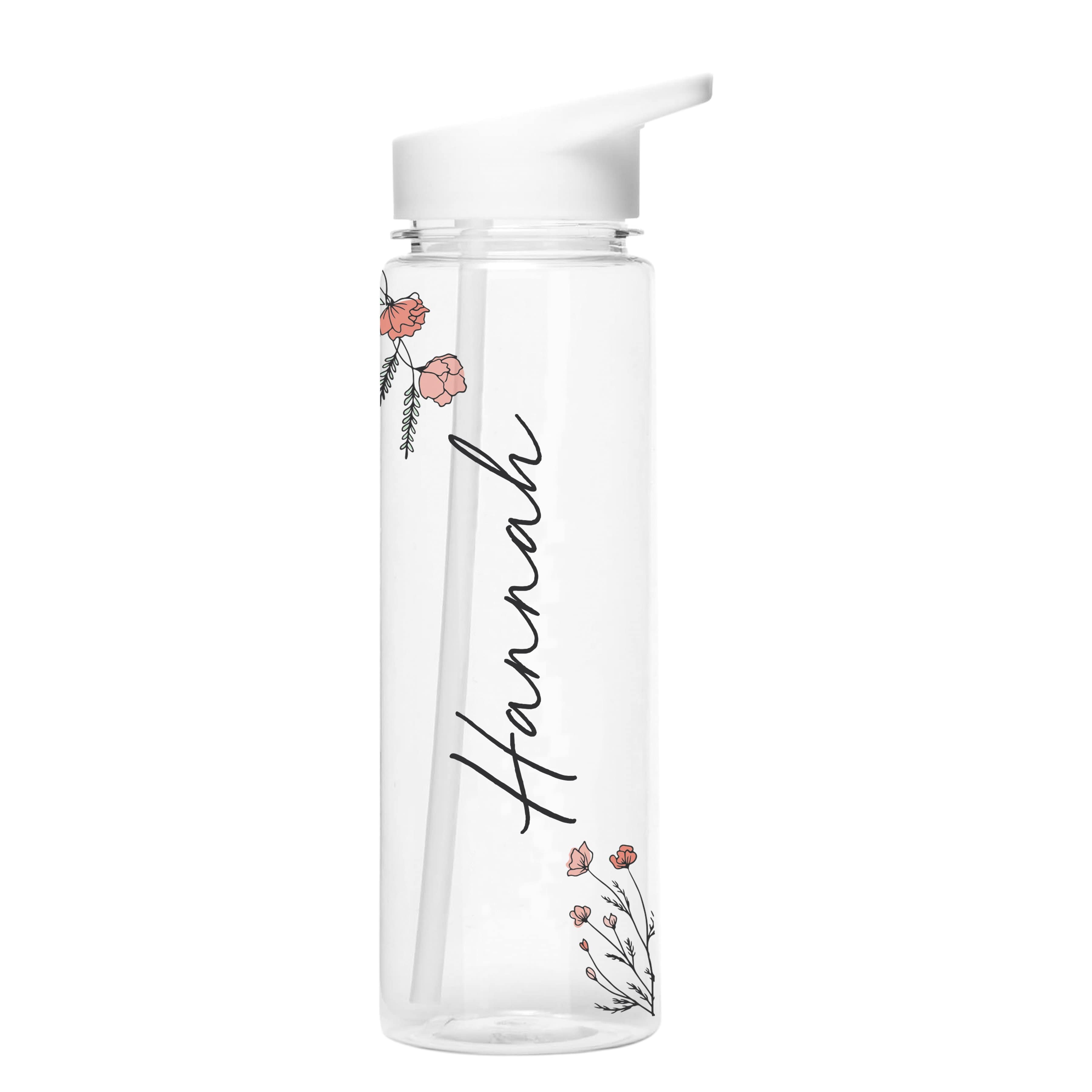 Floral Water Bottle - stamptastic-uk