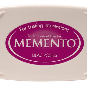 Memento Lilac Posies Inkpad - stamptastic-uk