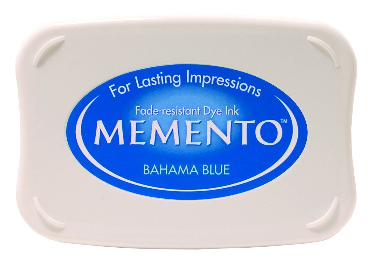 Memento Bahama Blue Inkpad - stamptastic-uk