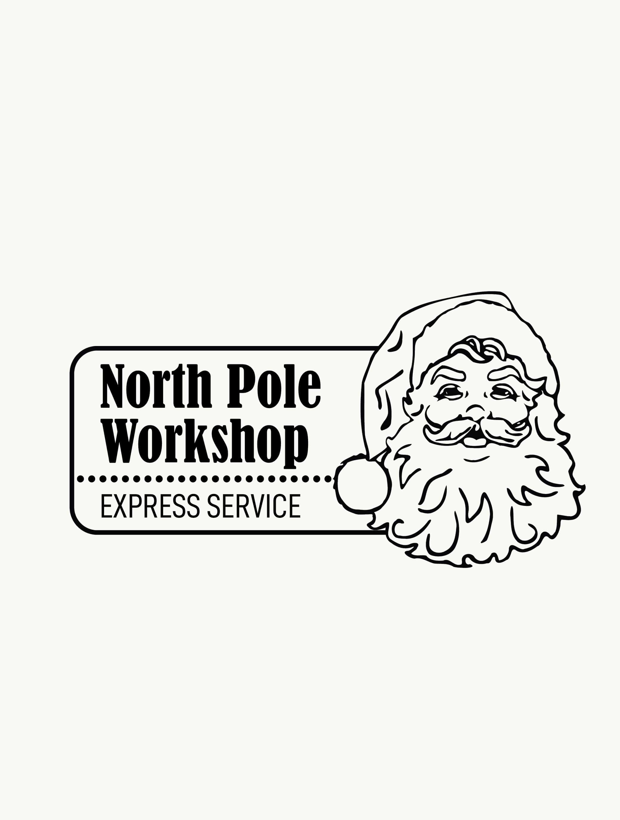 North Pole Stamp - North Pole Workshop - stamptastic-uk