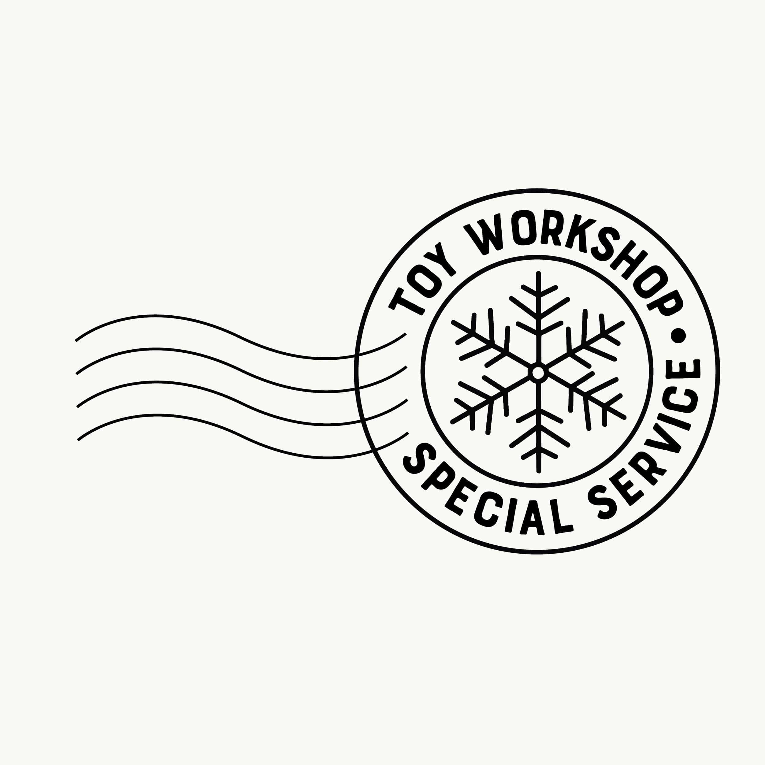 North Pole Stamp - Toy Workshop - stamptastic-uk