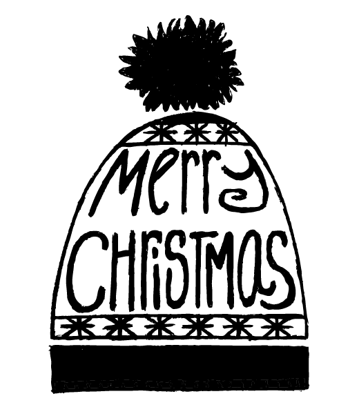 Christmas Bobble Hat Stamp