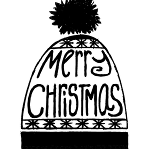 Christmas Bobble Hat Stamp