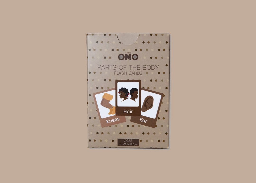 Little Omo Parts of the body flashcards - stamptastic-uk