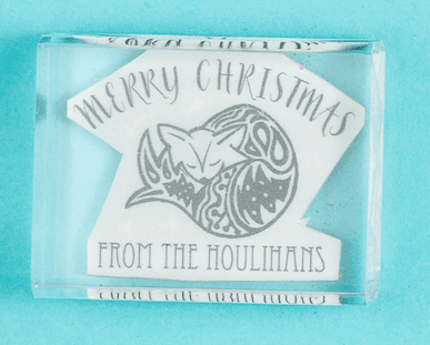Christmas Fox Stamp - stamptastic-uk