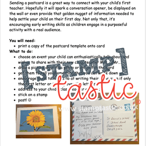 Starting School Free Resource: Send a Card To Your Teacher - stamptastic-uk