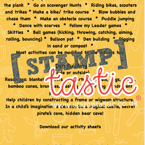 Starting School Free Resource: Gross Motor Skills Activity Card - stamptastic-uk