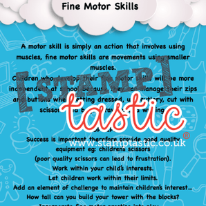 Starting School Free Resource: Fine Motor Skills Activity Card - stamptastic-uk