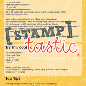 Starting School Free Resource: Playdough Activity Card - stamptastic-uk