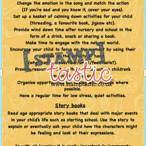Starting School Free Resource: Self Care and Mental Health Activity Card - stamptastic-uk