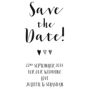 Calligraphy "Save the Date" - stamptastic-uk