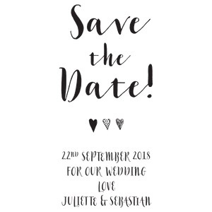 Calligraphy "Save the Date" - stamptastic-uk