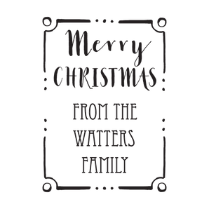 Merry Christmas Border Stamp - stamptastic-uk