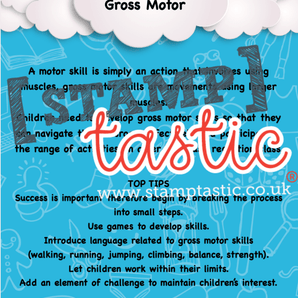 Starting School Free Resource: Gross Motor Skills Activity Card - stamptastic-uk