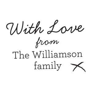 With Love from Family Elegant stamp - stamptastic-uk